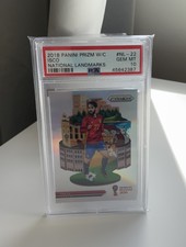 2018 Panini Prizm World Cup National Landmarks Isco #NL-22 PSA 10 Gem Mint Spain