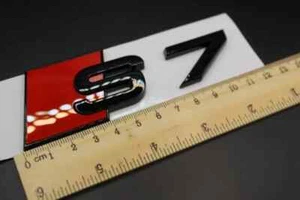 Audi S7 Gloss Black Rear Boot Trunk Lettering Badge Emblem - Picture 1 of 2