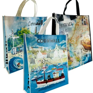 Re-usable Large Cornwall Scenes Grocery Shopping Shopper Beach Bag - Picture 1 of 7