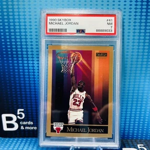 Michael Jordan 1990 Skybox #41 Chicago Bulls PSA 7 - Imagen 1 de 2