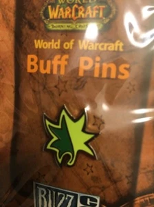 World Of Warcraft 2007 Blizzcon Buff Pin — Druid REGROWTH — Burning Crusade NIB - Picture 1 of 3