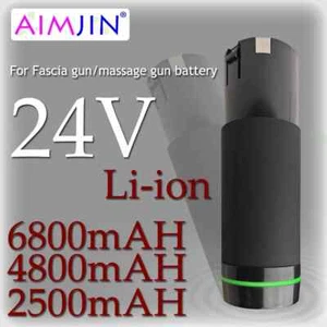 24V 2500/4800/6800mAh Rechargeable Battery For Replacement Massage Gun Fascia - Picture 1 of 24