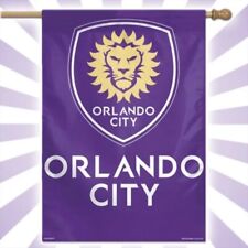 WinCraft ORLANDO CITY SOCCER Club Vertical Purple Flag 27" x 37" MLS Banner