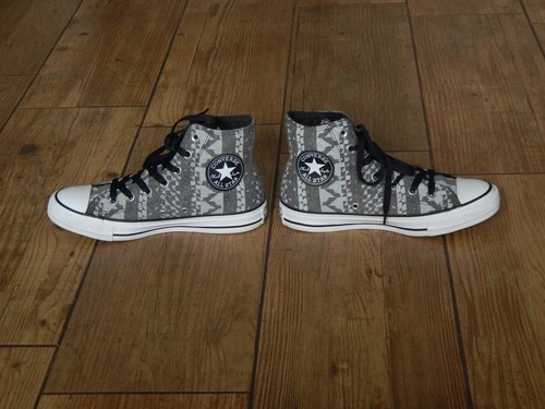 CONVERSE ALL STAR SCARPE DA GINNASTICA ALTE INVERNALI CON STAMPA GRIGIA 549650F UK 5