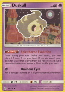 Duskull 83/236 Pokemon Cosmic Eclipse - Picture 1 of 2