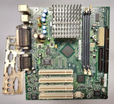 GOOD Gateway Intel A27218 204 Intel 810 Socket370 Motherboard w/ Celeron 500 CPU - Image 1 of 4