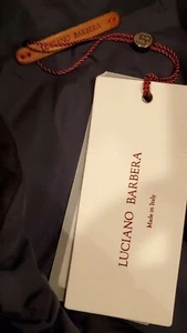 NWT Luciano Barbera Quilted Nylon Suede Yoke Vest Navy Size 56 - Picture 1 of 11