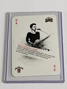2006 Matt Bellamy / Muse Jim Beam Music Collector Playing Card 2 of Diamonds - Imagen 1 de 5