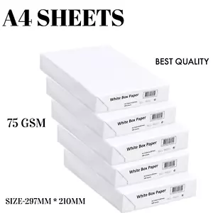More details for a4 white paper printer copier 1 2 3 4 5 reams of 500 photocopy sheets stationary