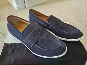 Armani MOC.COW Suede loafers eu 40 brand new in box certified genuine - Imagen 1 de 10