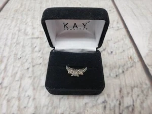 Ring WG Women Sz 7 2.06DWT 10k White Gold, apprx. .24ct Princess Diamond - Picture 1 of 7