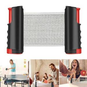 Portable Ping Pong/Table Tennis Net Retractable Indoor Outdoor 2 Colours Indoor