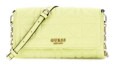 GUESS sac à épaule bandoulière Assia Crossbody Flap Organizer Chartreuse - Photo 1/3