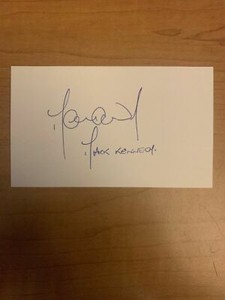 MARK KENNEDY - SOCCER - AUTOGRAPH SIGNED - INDEX CARD - AUTHENTIC- B6879