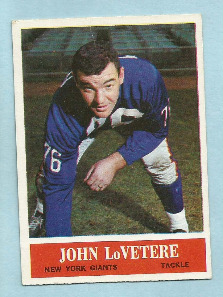 1964 Philadelphia Football John LoVetere #120 New York Giants VG-EX - Image 1 of 1
