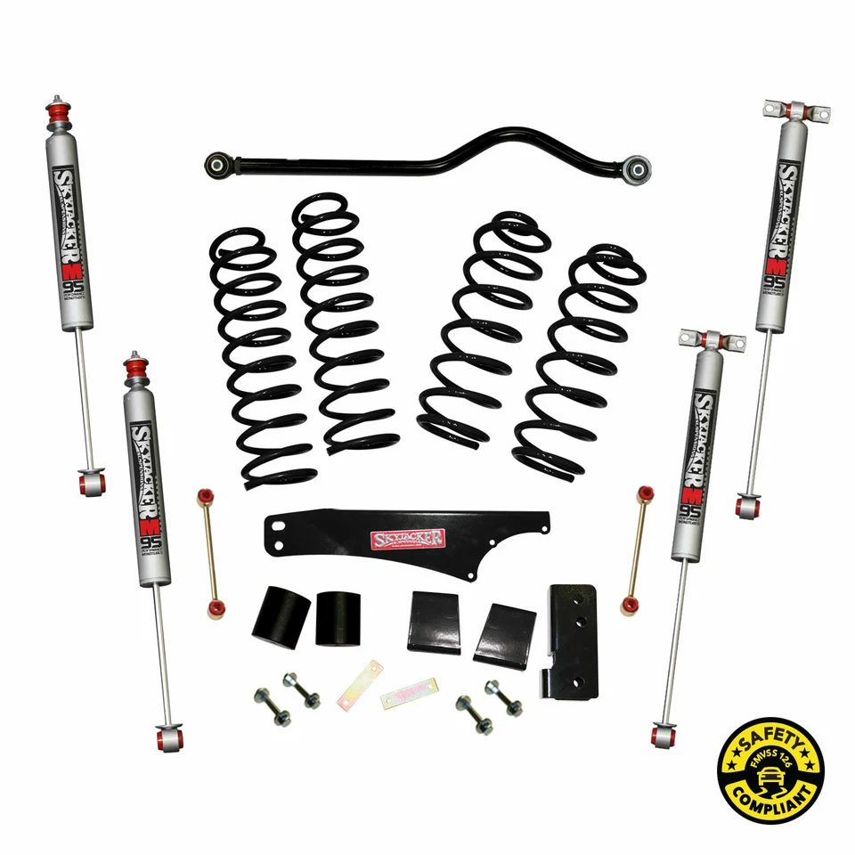 Skyjacker 4 Inch Suspension Lift Kit w/ Shocks For 2007-2017 Jeep Wrangler (JK)  Foto 1 de 1