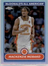 2023 Topps Chrome McDonald's All-American Basketball Base or Inserts Pick LIst