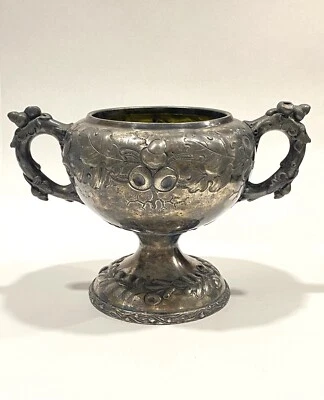 CHARTER OAK Silver Plate Sugar Bowl Attb: Meriden Britannia Company - Image 1 of 4