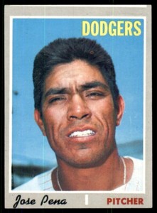 1970 Topps Jose Pena Los Angeles Dodgers #523