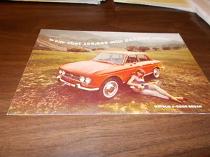 1960s Datsun 4-Door Sedan 4-page Color Sales Brochure  - Picture 1 of 3