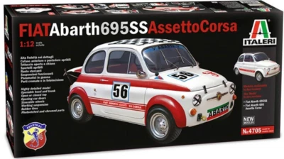 Italeri 4705 - Fiat Abarth 695 Ss Assetto Corsa 1:12 Scala Modello Plastica Kit - Immagine 1 di 4