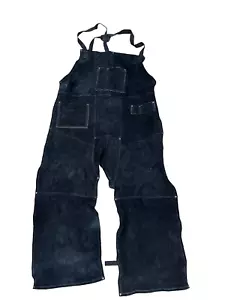 Delantal de cuero gamuza largo completo arnés sin espalda nuevo caja abierta - Imagen 1 de 18