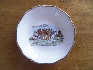 Widecombe Pottery Pin Dish 9.5 cm 'Off to Widecombe Fair' - Picture 1 of 2