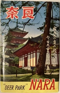 Vintage Deer Park Nara Japan Farbe Postkarte Set 8 UNBENUTZT Fukuda Karte Co Budha - Bild 1 von 6