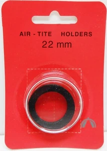 22mm Airtite Coin Capsule Holder Black Ring for 1/4 oz Gold American Eagle - Picture 1 of 6