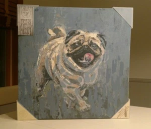 Marmont Hill 18" x 18" Leinwandbild Mops wunderschön atemberaubend Kunst Hundeliebhaber  - Bild 1 von 5