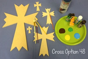 Wooden Cross Shape, Wood Wall Hanging Cross (48), Paintable Wood Cross, Craft - Picture 1 of 1