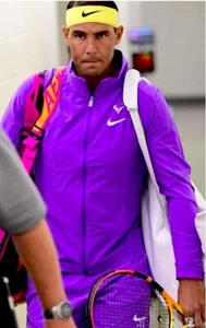 Nike Men's Court Dri-FIT Rafa Nadal Men's Tennis Jacket DD8537-572 Grape - Picture 1 of 12