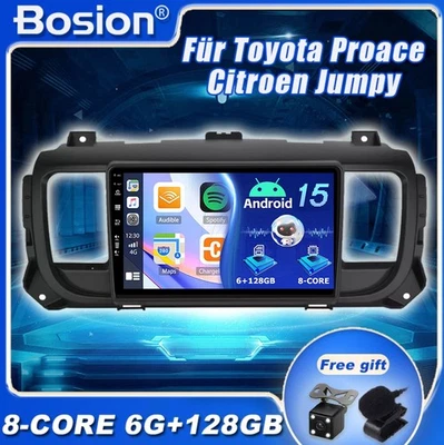 6GB+128GB Für Citroen Jumpy Peugeot Expert Car Play Android 15 Autoradio GPS DSP - Bild 1 von 4