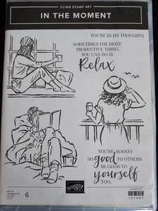 Stampin' Up! IN THE MOMENT (6) Briefmarken Set - Neu/Retired - Sätze/Female Moments - Bild 1 von 3