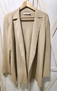 MM Lafleur Cárdigan Para Mujer L Latte Cárdigan Chaqueta Tejido Suéter Beige Tostado - Imagen 1 de 6
