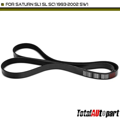 Cinturón Serpentine 64,44 pulgadas para Saturn SL SL1 SC1 1993-2002 SW1 1993-1999 SOHC 1,9 L Foto 1 de 4