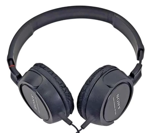 Sony MDR-ZX100 ZX Series Studio Stereo Headphones Black Wired 3.5mm Jack - Picture 1 of 7