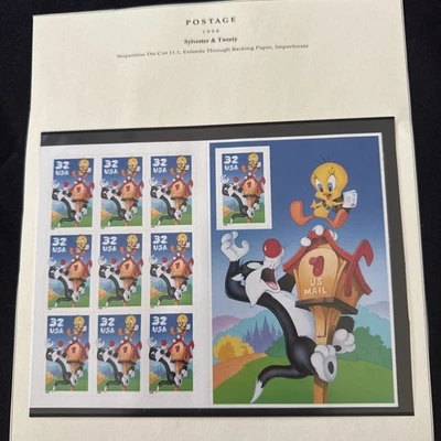 US Scott 3204/3205 Looney  Tunes Sylvester Tweety Sheet Of 10 Each. MNH - Image 1 of 2
