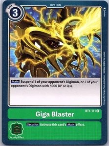Giga Blaster BT1-111 R Release Special Booster 1.0 - Digimon Card Game - NM - Bild 1 von 2