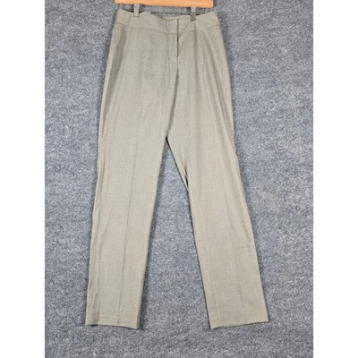DOC & AMELIA by CINTAS Women's Flat Front Dress Pants Size 4 Tan Plaid - Image 1 of 4