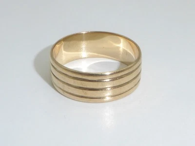 585 Gold Ring 14K Gelbgold 4,11 g Trauring Ehering Gravur RG 56 - 17,7 mm 9664 - Bild 1 von 4