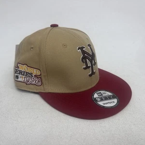 New York Mets World Series 1986 patch 9fifty SnapBack marrone e marrone - Foto 1 di 9