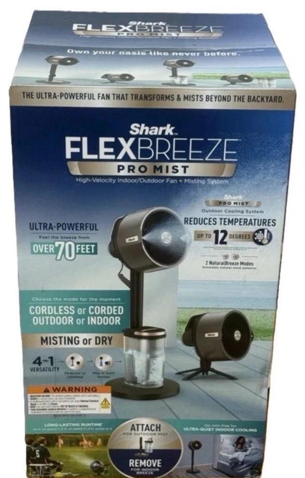 Shark FlexBreeze Mist Pro Portable Fan - Image 1 of 1