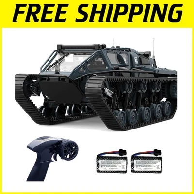 1:12 RC Military Crawler Tank Car 4WD Off-Road - 2 Batteries - Image 1 of 4