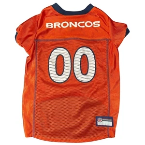 Gebraucht - Größe Large NFL Denver Broncos Football orange Hund Netz Trikot süß - Bild 1 von 6