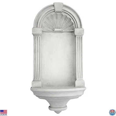 Design Toscano European Medium Wall Niche Shelf - 21" Tall, Antique Stone Finish - Image 1 of 4