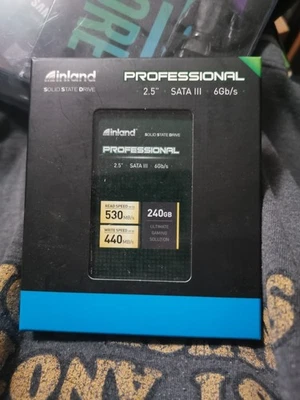 Inland Professional 240GB SSD SATA III 6Gb/s 2.5" Internal Solid State Drive NIB - Image 1 of 4