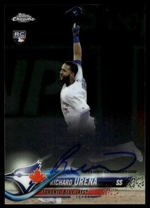 2018 Topps Chrome #RA-RU Richard Urena Rookie Autographs - Picture 1 of 2