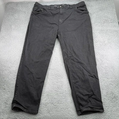 HB Harbor Bay Jeans Mens 48x32 (Fits 45x30) Black Continuous Comfort Waistband - Image 1 of 4