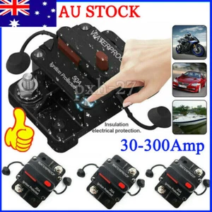 30A-300A AMP Waterproof Circuit Breaker Fuse Car Boat Auto Manual Reset Switch - Picture 1 of 23